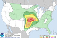 Day 1 Valid from 1Z to 12Z Convective Outlook graphic and text