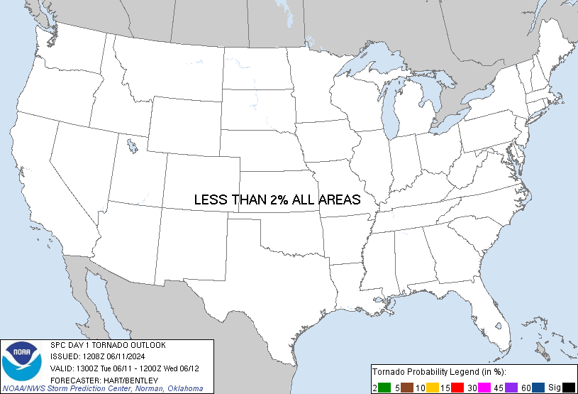 20240513 1300 UTC Day 1 Tornado Probabilities Graphic